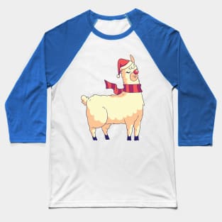 Christmas Alpaca Baseball T-Shirt